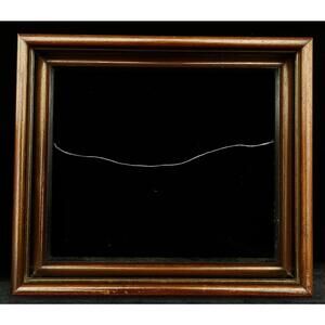 Antique 13 x 11 Walnut Black Ebonized Deep Picture Frame Victorian Civil War era